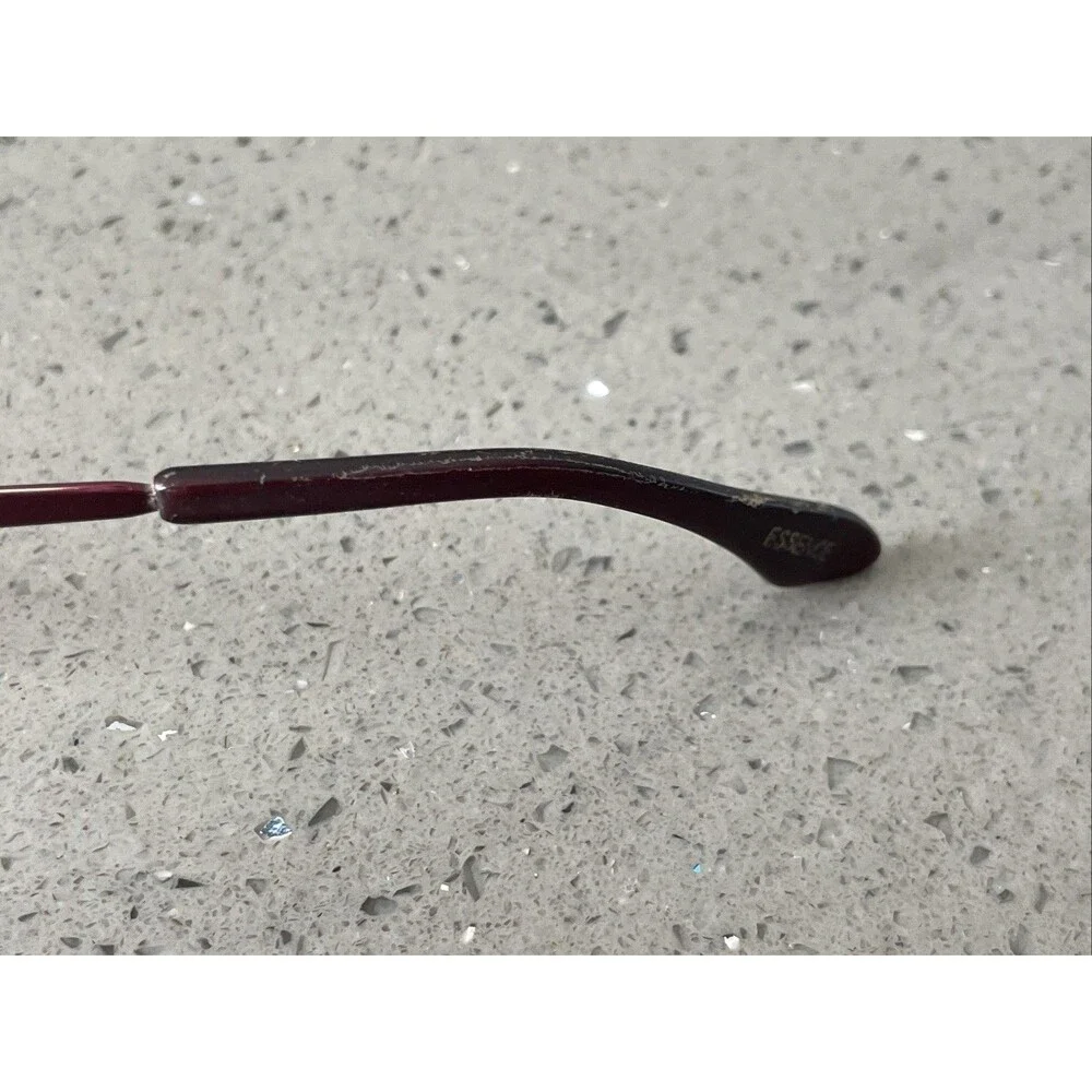 Essence Eyewear ES257 261 53-20-135 Burgundy Half Rim Eyeglasses Frames ONLY